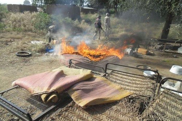 Nigerian soldiers on anti-Boko Haram operation in Borno State