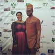 Stephanie and Linus Idahosa at the Abuja premiere of 'Dry'