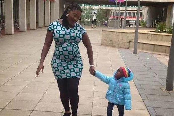 Mercy Johnson with a baby bump