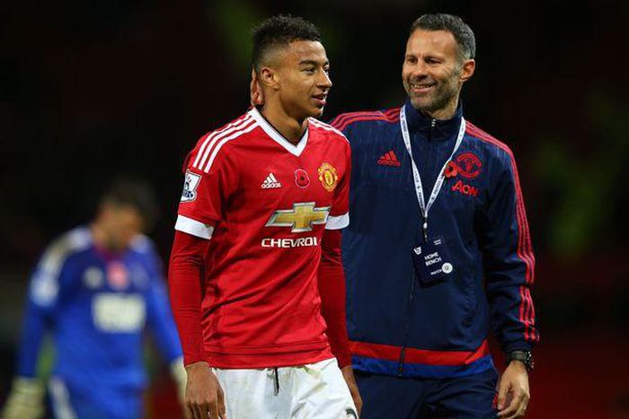 Jesse Lingard and Ryan Giggs