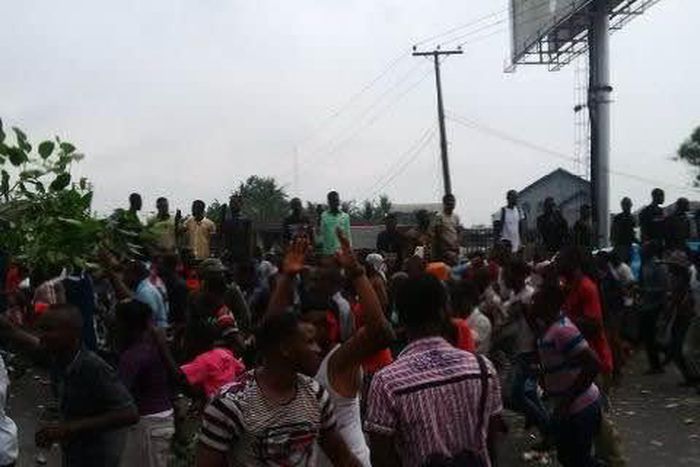 Biafra protest in Port harcourt