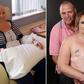 Cancer survivor, Alison Hawkes and husband, Ian Hawkes in a topless photoshoot