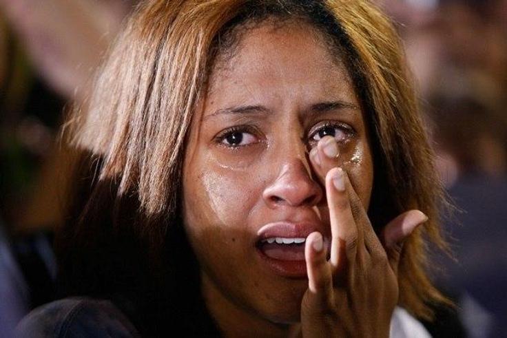 Crying woman
