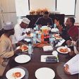 M.I dining with the Governor of Kaduna