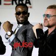 Waje, D'banj and Bono at ONE campaign press conference in Lagos.