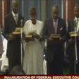 Babatunde Fashola sworn in alongside three other ministerial candidates