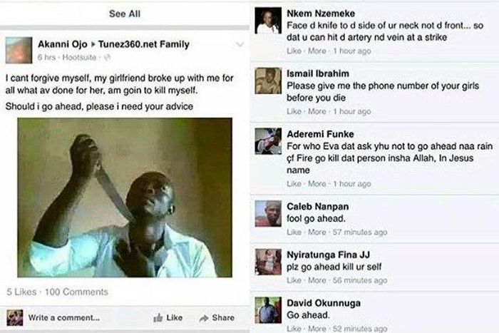 Akanni Ojo wants to know if he can kill himself