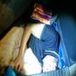 This desperate Moroccan  migrant was discovered by Spanish police in the spare wheel well 