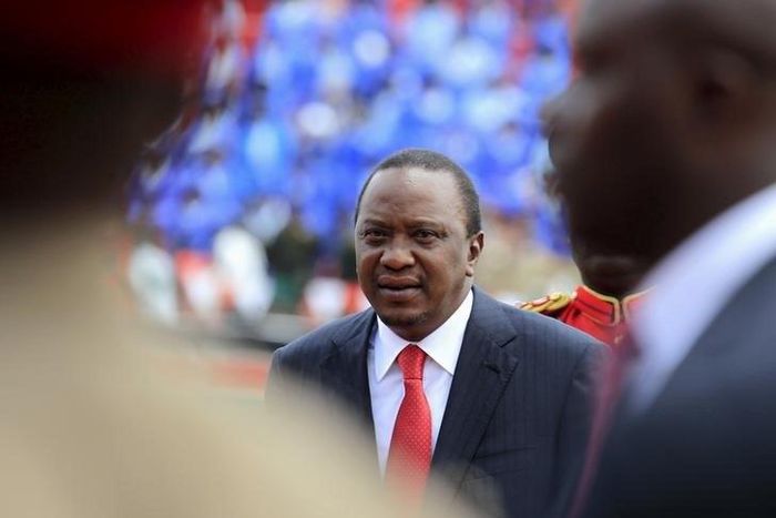 Kenya's President Uhuru Kenyatta attends the country's Mashujaa Day (Heroes' Day) celebrations at the Nyayo National Stadium in Nairobi, October 20, 2015. REUTERS/Noor Khamis