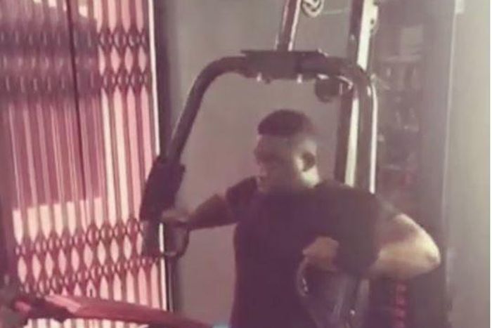 Wande Coal in the gym