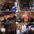 Photos of fake coke and sprite being produced