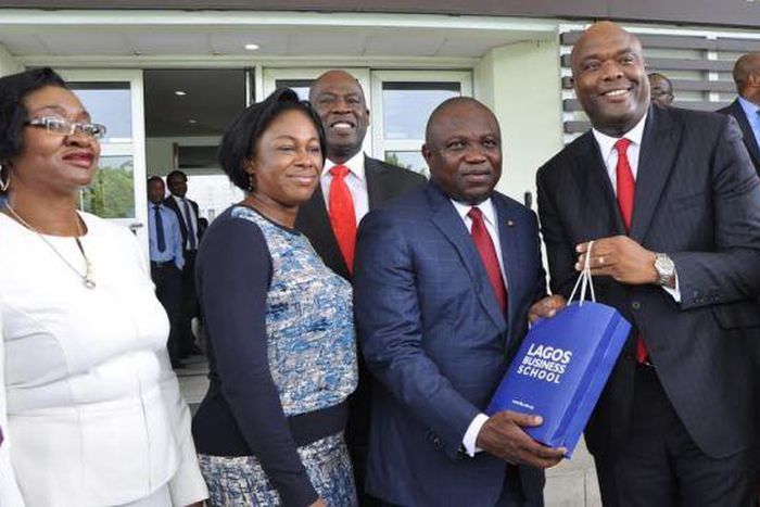 Lagos State Governor, Akinwunmi Ambode, on Thursday, November 19, 2015, paid a visit to the campus of the Lagos Business School