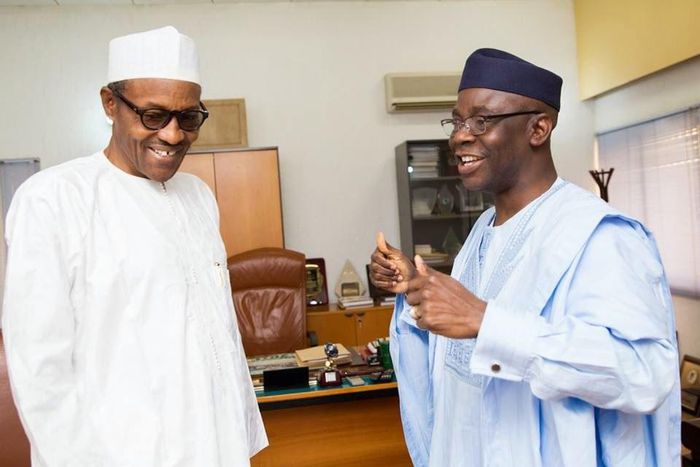 Buhari receives Bakare after the APC presidential victory