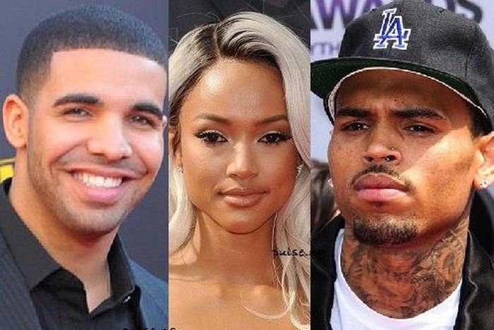 Drake, Karrueche Tran and Chris Brown