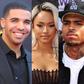 Drake, Karrueche Tran and Chris Brown