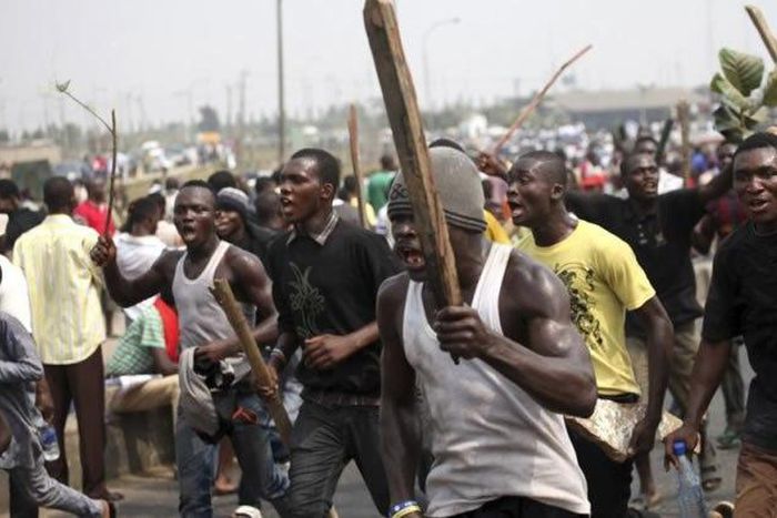 A picture of some protesters. This is for illustrative purposes.