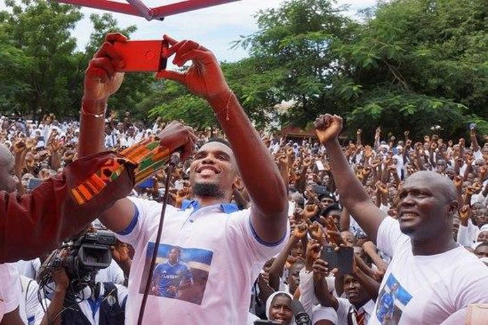 Samuel Eto'o in Ghana and Sierra Leone