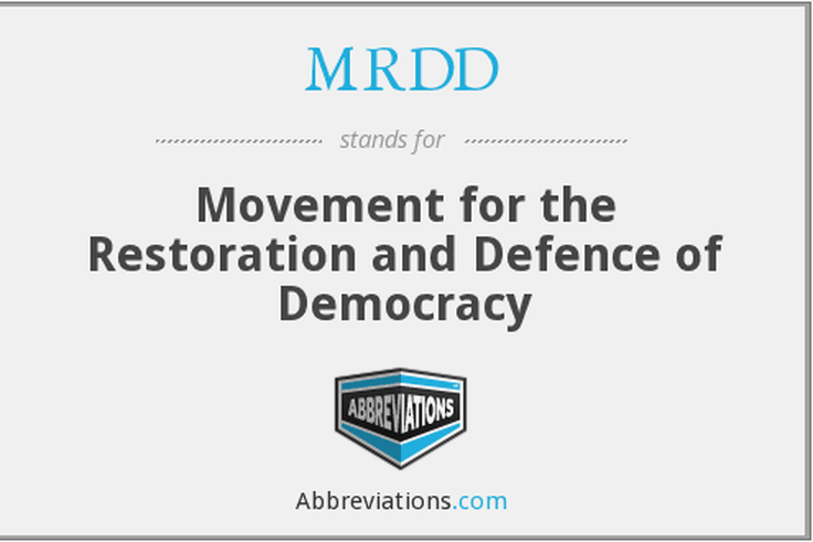 MRDD - Movement for the Restoration and Defence of Democracy