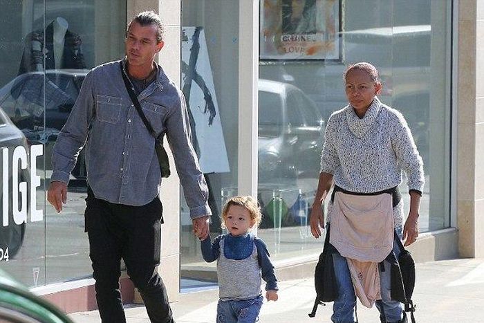 Gavin Rossdale spotted with son and older nanny