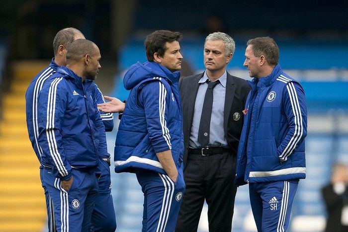 Jose Mourinho and his backroom staff