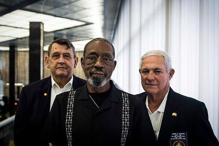 James Tracy, left to right, Mike East and Larry Morris