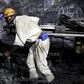 A mine worker is seen underground in South Deep mine outside Johannesburg June 4,2010. REUTERS/Siphiwe Sibeko
