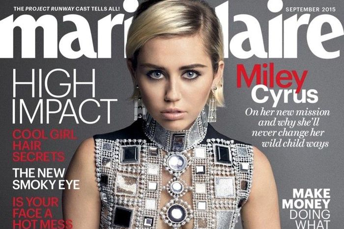 Miley Cyrus for Marie Claire September 2015 issue