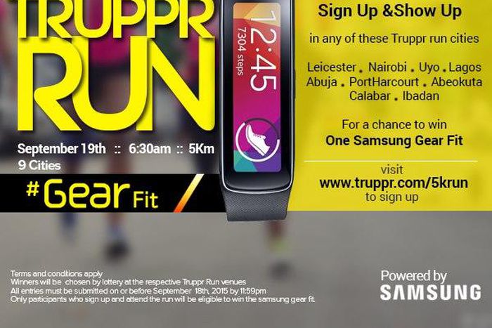 Truppr Run 5K: Samsung Gear Fit