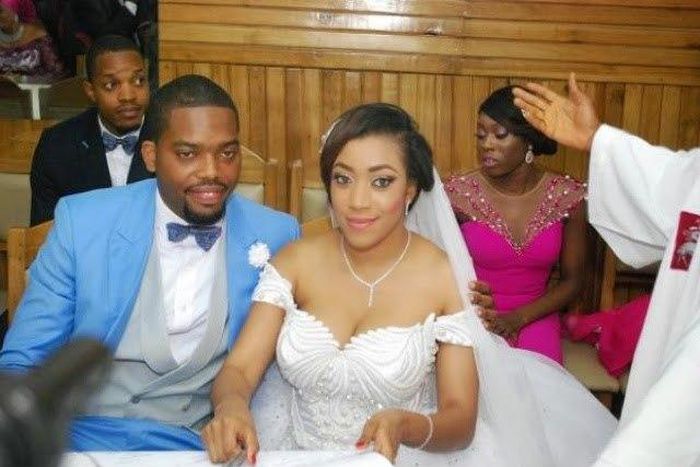 Senator Florence Ita Giwa's only child, Koko Ita Giwa and her hubby, Chimaobi Shawcross Obioha, have welcomed a baby boy