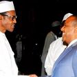 President Muhammadu Buhari meets with the Prime Minister of Sao Tome and Principe, Patrice Emery Trovoada , on September 2, 2015 in Abuja