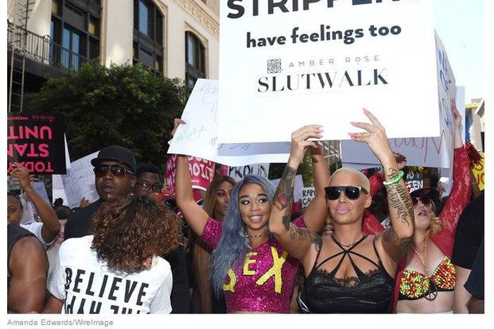 Amber Rose leads 'SlutWalk' in Los Angeles