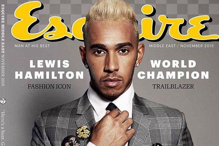 Lewis Hamilton on the cover of Esquire middle east