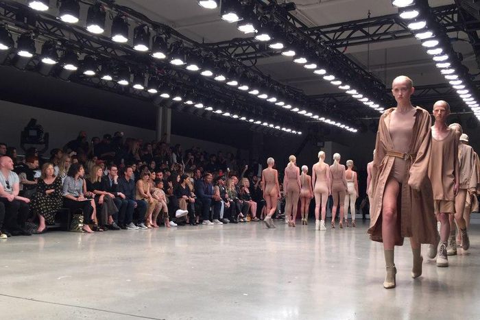 Kanye West's Yeezy Spring 2015 R-T-W presentation at the 2015 New York Fashion Week