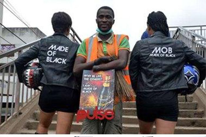 Adekunle Adebisi (top) and Josephine Ukeme (below) were paid surprise visits by the Made of Black team