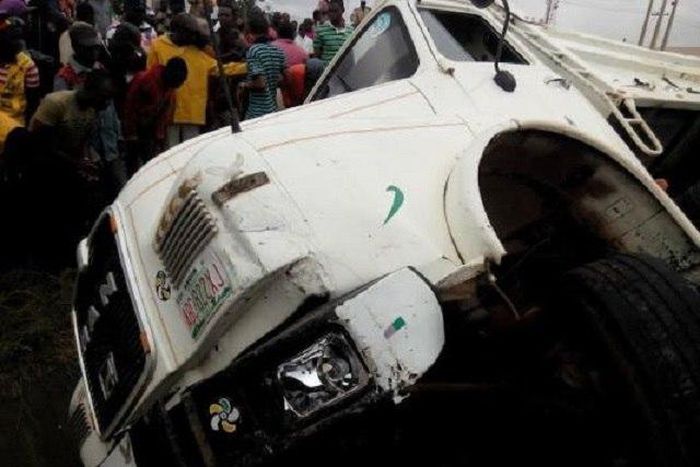 The trailer that caused the ghastly accident