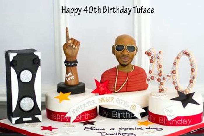 2face's 40th birthday cake from Annie Idibia