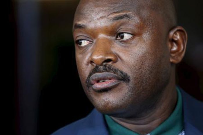 Burundi"s President Pierre Nkurunziza speaks during a news conference in Bujumbura, Burundi, May 17, 2015.