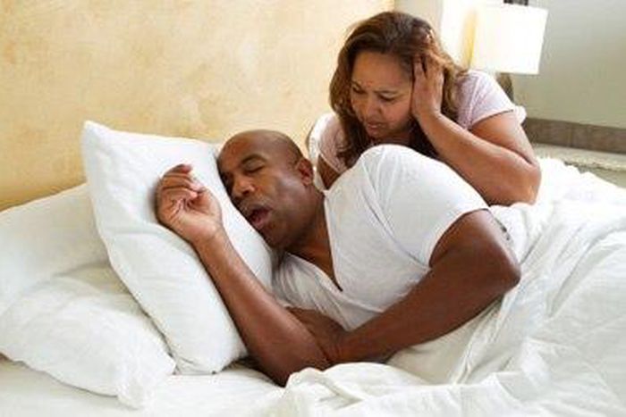 Snoring happens when you can't move air freely through your nose and throat during sleep