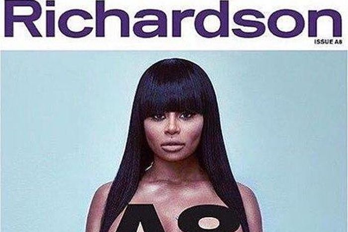 Model and stripper, Blac Chyna, strips naked for Richardson magazine