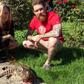 Leah, 30, and Allen Elphick, 28, with their cat Arnold