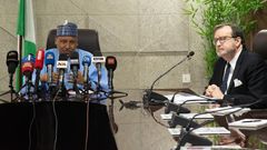 L-R: The Minister of Information and National Orientation, Mohammed Idris with US Ambassador to Nigeria, Richard M. Mills Jr., in Abuja on Friday, August 8. [X, formerly Twitter]