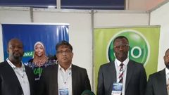 L-R: Head, Fiber Networks, Joseph Dokai; Vertical Head, Sales, Enterprise Business, Sunil Katticaren; Divisional Head, North Central, Kazeem Kaka and Regulatory Manager, Charles Okwumabua, at d Globacom-sponsored roundtable organized by the NCC in Abuja.