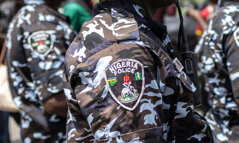 The Nigerian Police Force. [Getty Images]