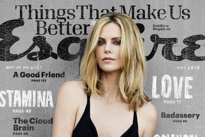 Cahrlize Theron covers Esquire Magazine May 2015 issue