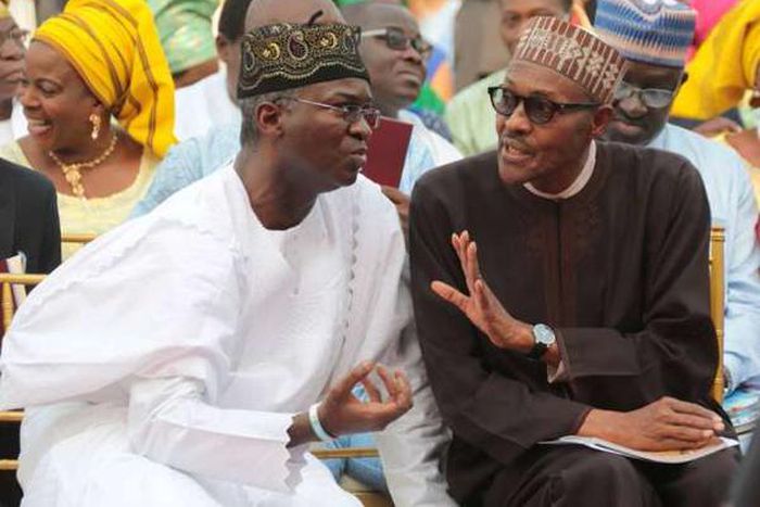 President Muhammadu Buhari and former Lagos State Governor, Babatunde Fashola