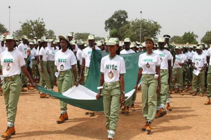 Jigawa state NYSC corps members at parade
