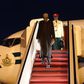 President Muhammadu Buhari returns to Nigeria from South Africa after attending the African Union Summit.