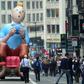 An inflatable of Belgian comics series character Tintin is paraded during the Balloon's Day Parade as part of the annual Comic Book Festival in Brussels on September 6, 2014