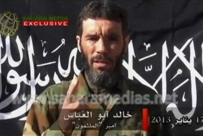 Veteran jihadist Mokhtar Belmokhtar speaks in this undated still image taken from a video released by Sahara Media on January 21, 2013. REUTERS/Sahara Media via Reuters TV