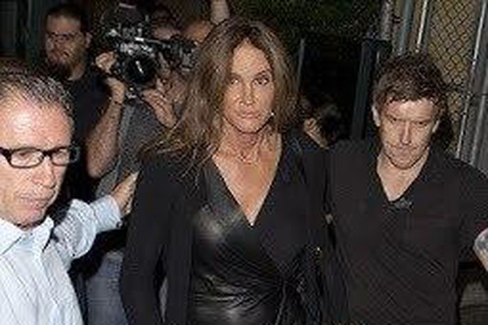 A leather-clad Caitlyn Jenner heading into gay club in Los Angeles